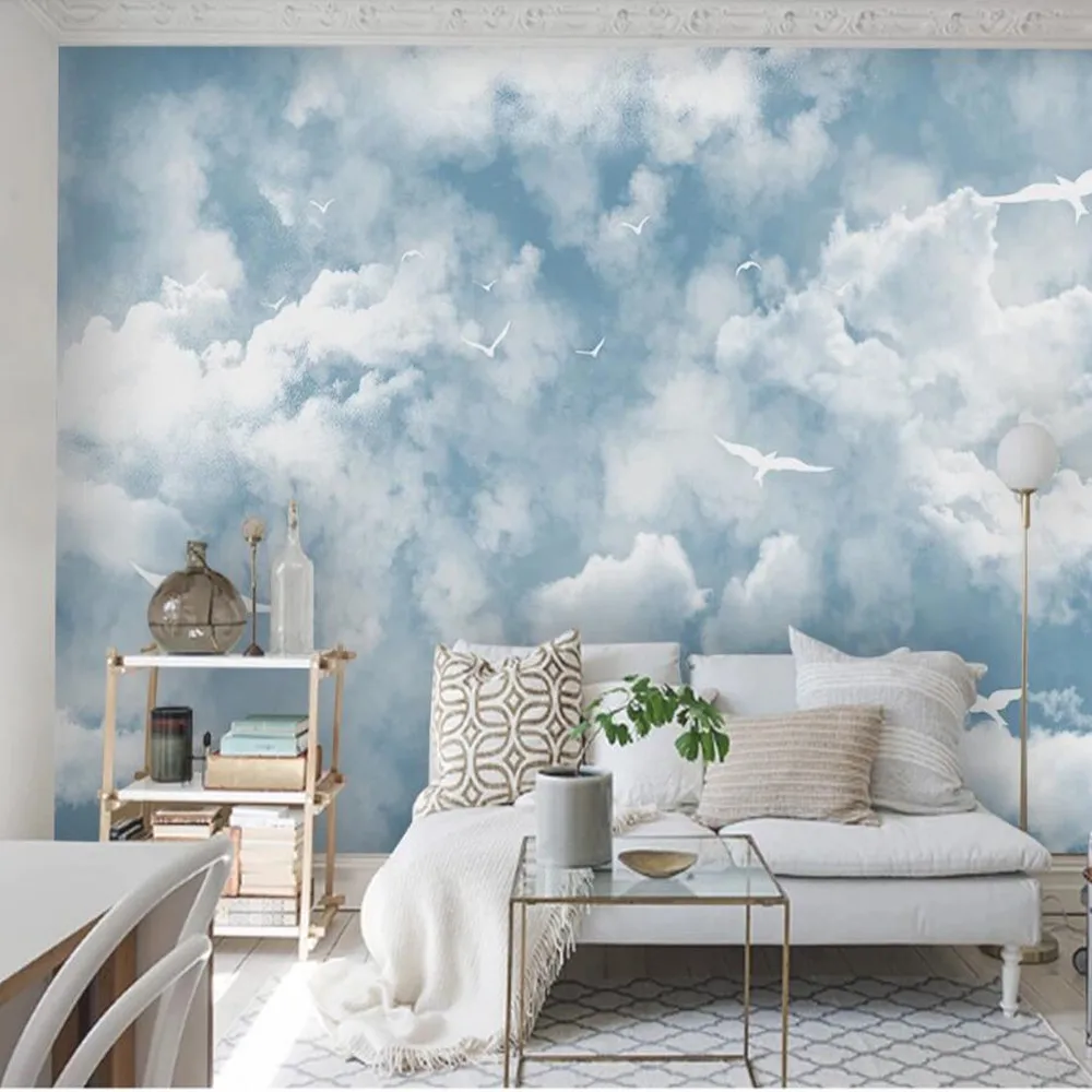 Большие настенные 3D обои Milofi на заказ простой фон в средиземноморском стиле с