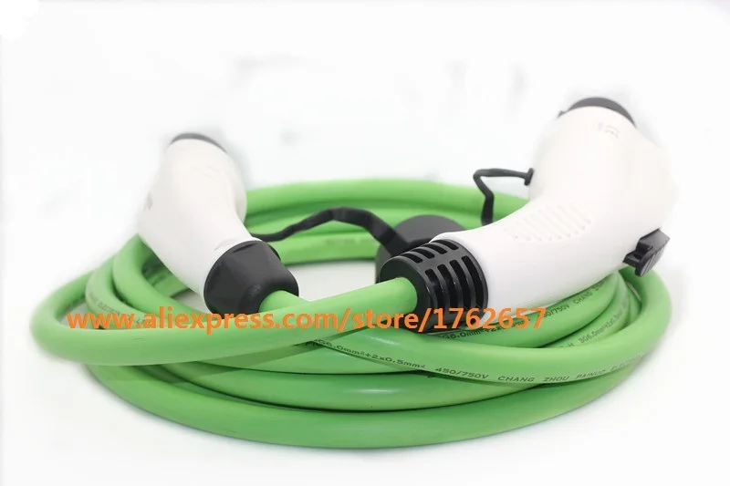 Автомобильное зарядное устройство для электромобилей 32A 5 м SAE J1772 к IEC 62196 2 Тип 1