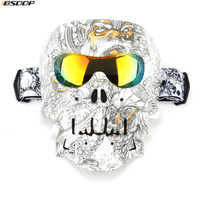 

Motorcycle Goggles Helmet Mask Outdoor Riding Motocross Skulls Windproof Wind Glasses Sandproof Goggle Kinight Equipment