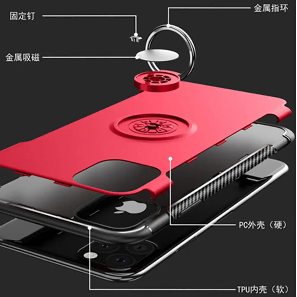 Роскошный автомобильный держатель кольцевой чехол для iPhone 11 Pro MAX 2019 11PRO