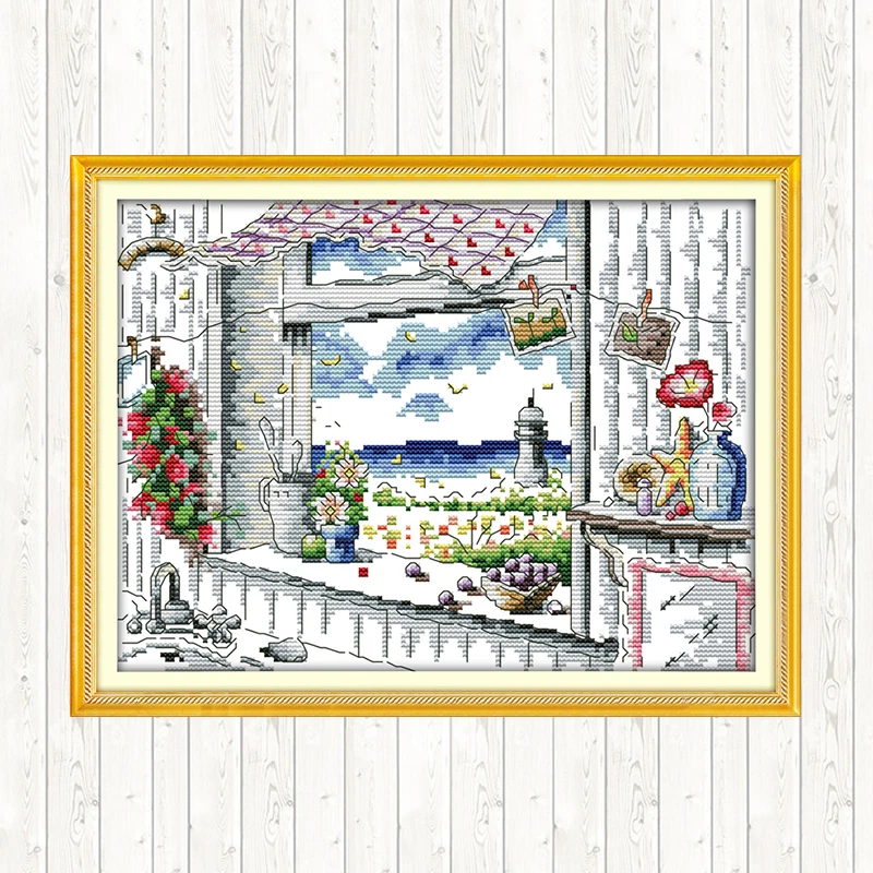 Картина для вышивки крестиком Joy Sunday Набор 14 карат 11 DMC рукоделие сделай сам | Дом и