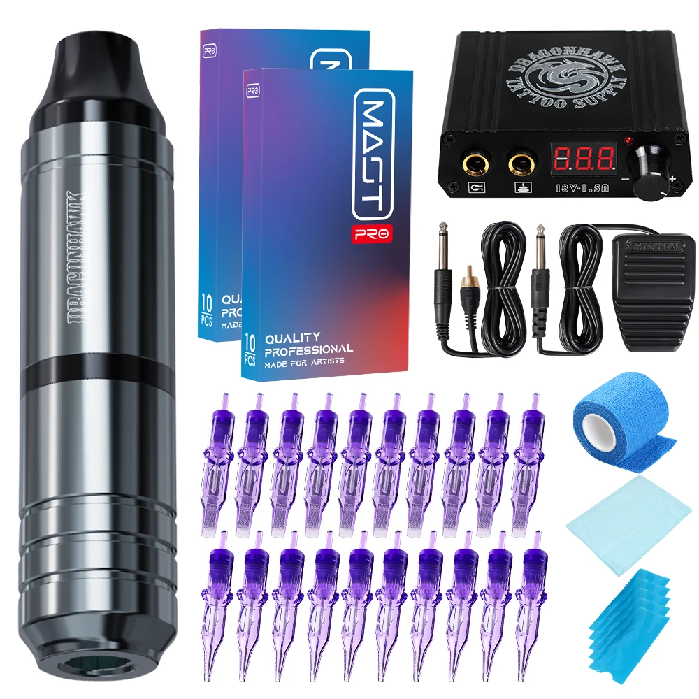 

Машинка для тату-машинки Pmu, с полым мотором, регулятором хода, с ЖК-дисплеем