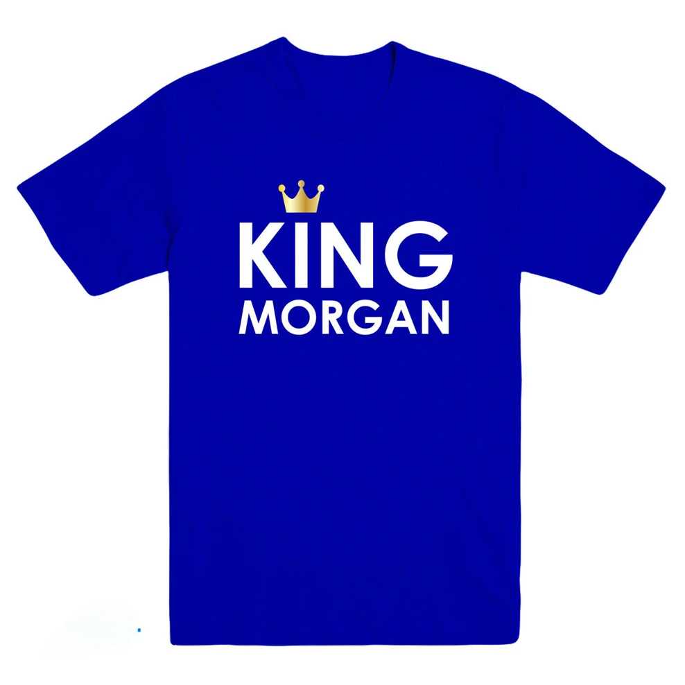 King Wes Morgan печатные мужские футболки Лестер город чемпионов капитан 2019 Забавный