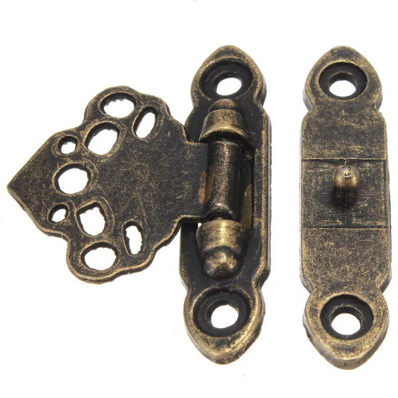 12 шт античный и Винтаж Стиль украшения латунные декоративные деревянная коробка