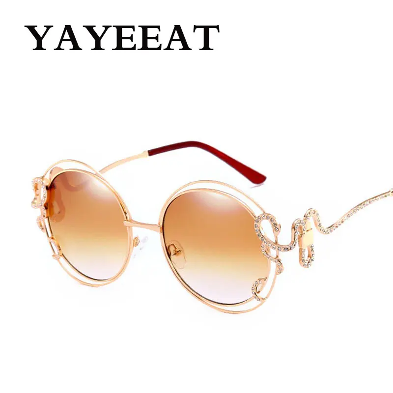 УНИКАЛЬНЫЕ Солнцезащитные очки в металлической оправе для женщин дизайнерские с