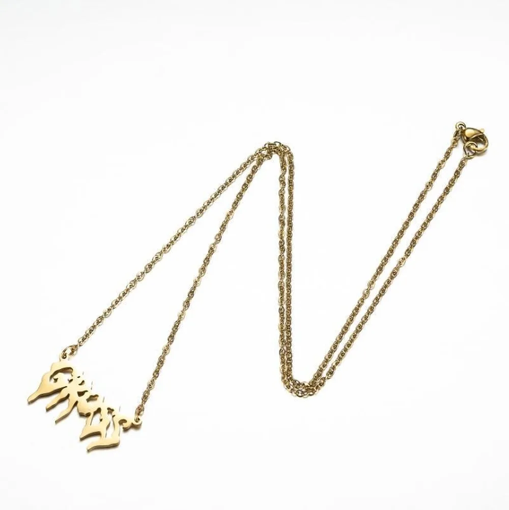 Колье с подвеской в виде буквы из нержавеющей стали|Цепочки| |