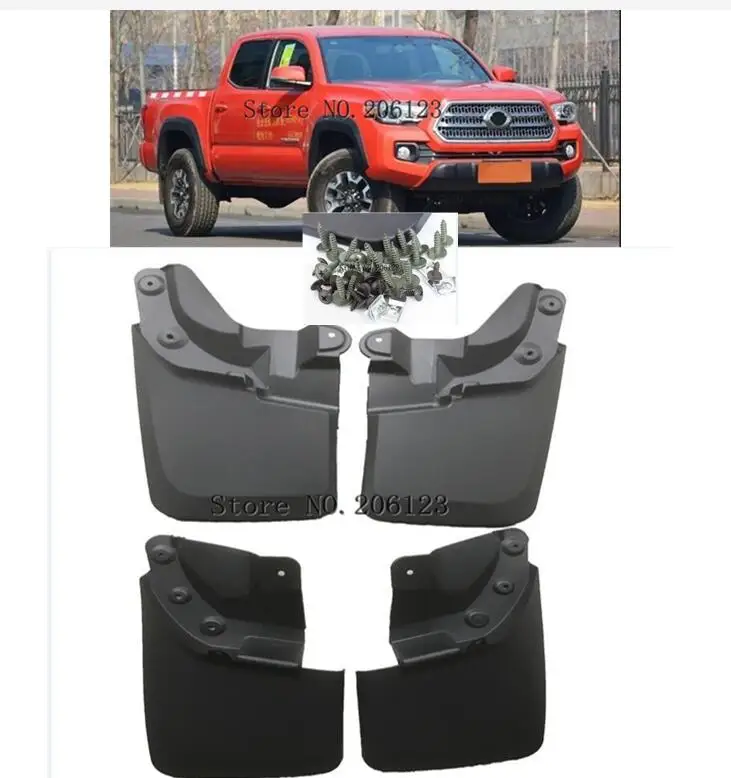 4 шт./компл. Автомобильные Брызговики брызговики для Toyota Tacoma 2016 2017 2018 Стайлинг
