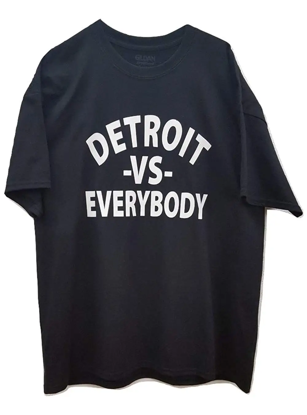 Белая футболка с логотипом Detroit-VS-Everybody на самой популярной брендовой черной