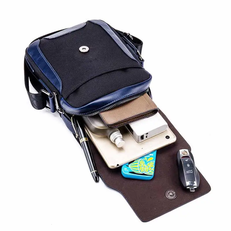

YourSeason Fashion Genuine Leather Men Messenger HandBag 2021 Business Casual Cowhide Male Small Shoulder Crossbody Bags