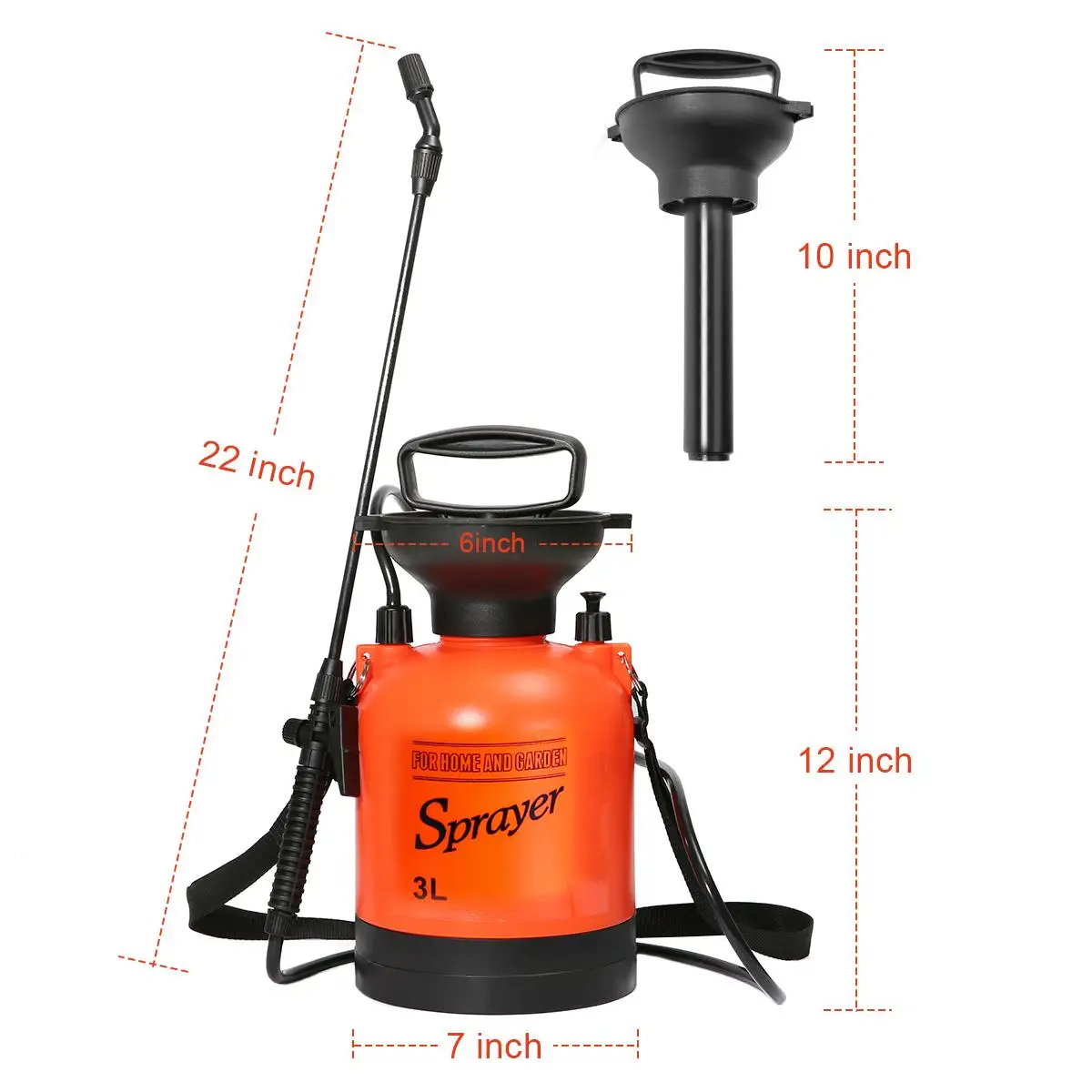 

3L Air Pressure Sprayer with Shoulder Strap for Agricultural Gardening Watering Tool pneumatic Garden Sprayers