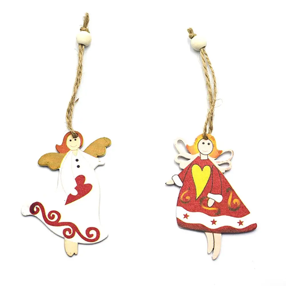 Миниатюрные деревянные фигурки-подвески для новогодней ёлки | Дом и сад