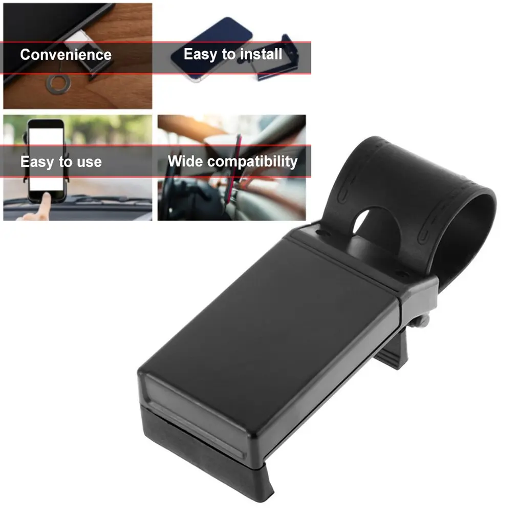 Soporte de teléfono móvil para coche, Mini rejilla de ventilación de aire, montaje de Clip para volante, celular Universal para iPhone, nuevo