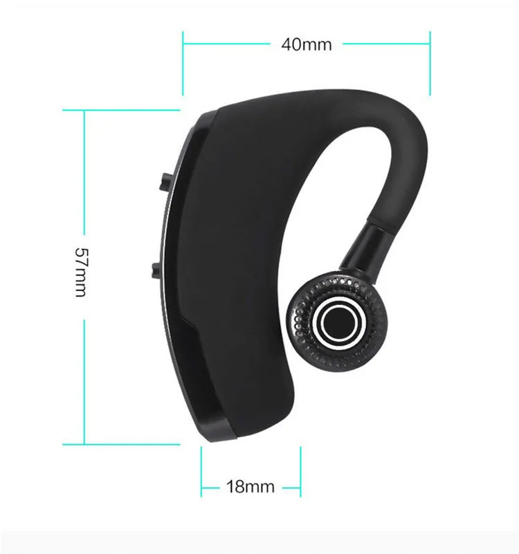 Громкой связи бизнес V9 Bluetooth наушники с микрофоном Голосовое управление беспроводные наушники гарнитура pk i7s i11 i12 i20 i60