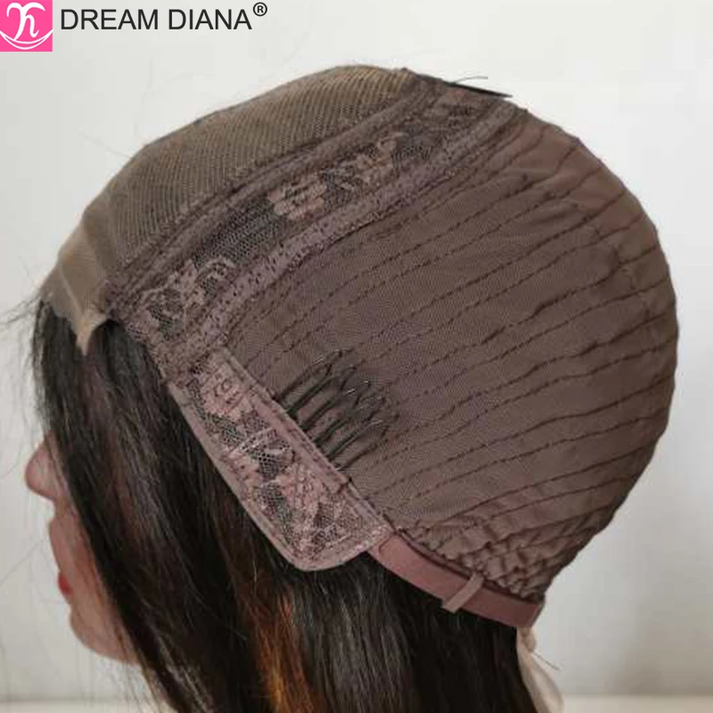 

DreamDiana 100% Brazilian Hair Lace Wig 4x4 Lace Closure Kinky Straight Wig 10"-32" 150 Density Remy Human Hair Lace Wigs