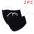 Унисекс модная черная простая маска для лица Mascarilla с активированным углем Pm2.5 наружная маска для рта моющаяся многократная Ветрозащитная маска для лица