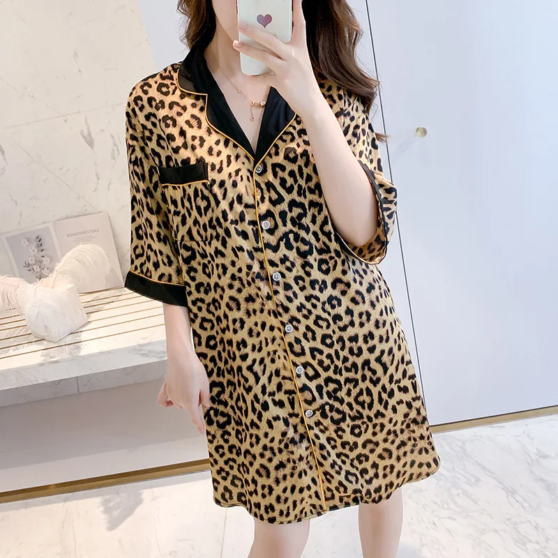 

Новинка лета 2021, женская рубашка для сна, женская ночная рубашка, пижама, повседневная одежда для сна, домашняя одежда свободного покроя