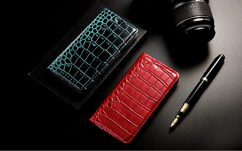 Роскошный чехол-книжка из натуральной крокодиловой кожи для Sharp Aquos S2 S3 Mini R2, компактный чехол для сотового телефона