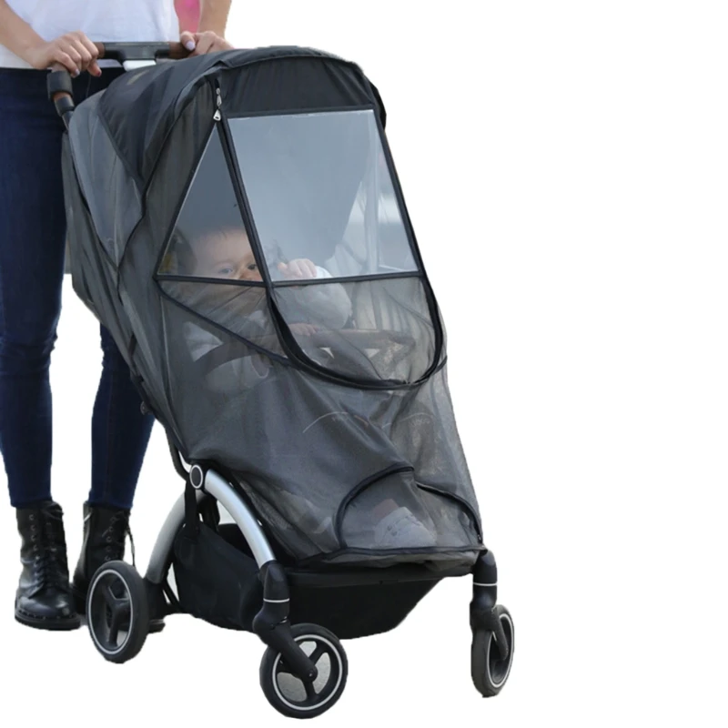 

Universal Dust Shield Fly Insect Protection Full Cover Summer Mesh Buggy Net for Baby Stroller Pushchair D0AF