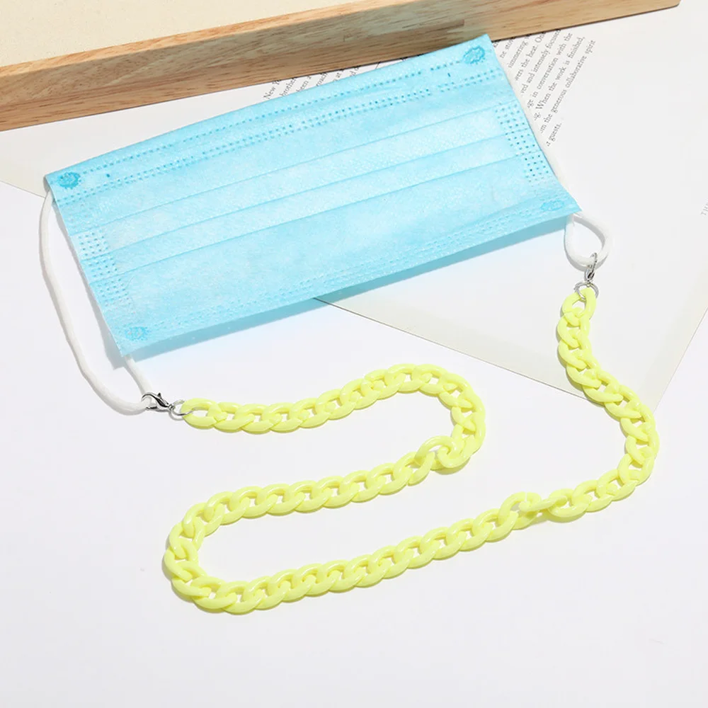 Нескользящая полимерная цепочка для очков карамельных цветов Модная