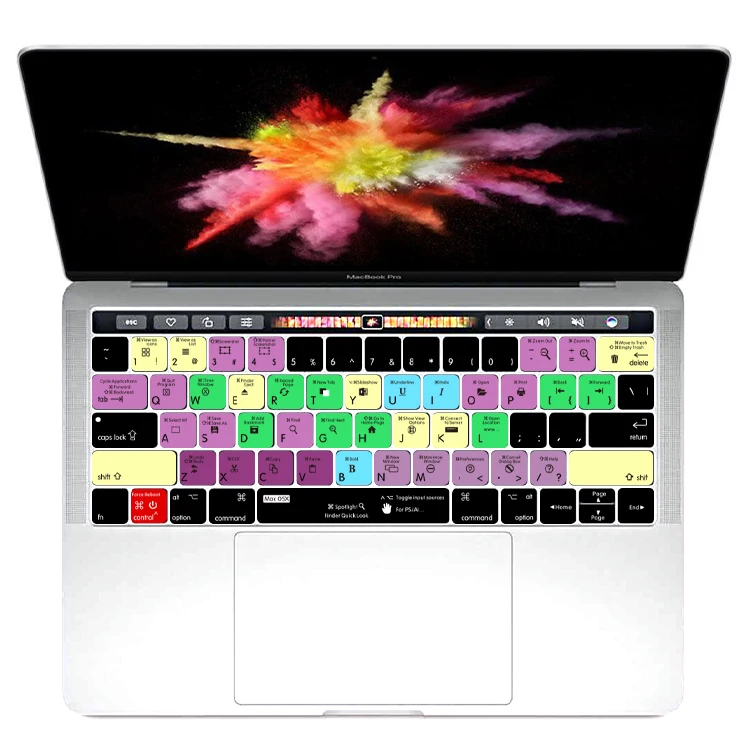 HRH для Mac OSX функция быстрого доступа силиконовый чехол клавиатуры Pro 13 &quot15&quot Touch