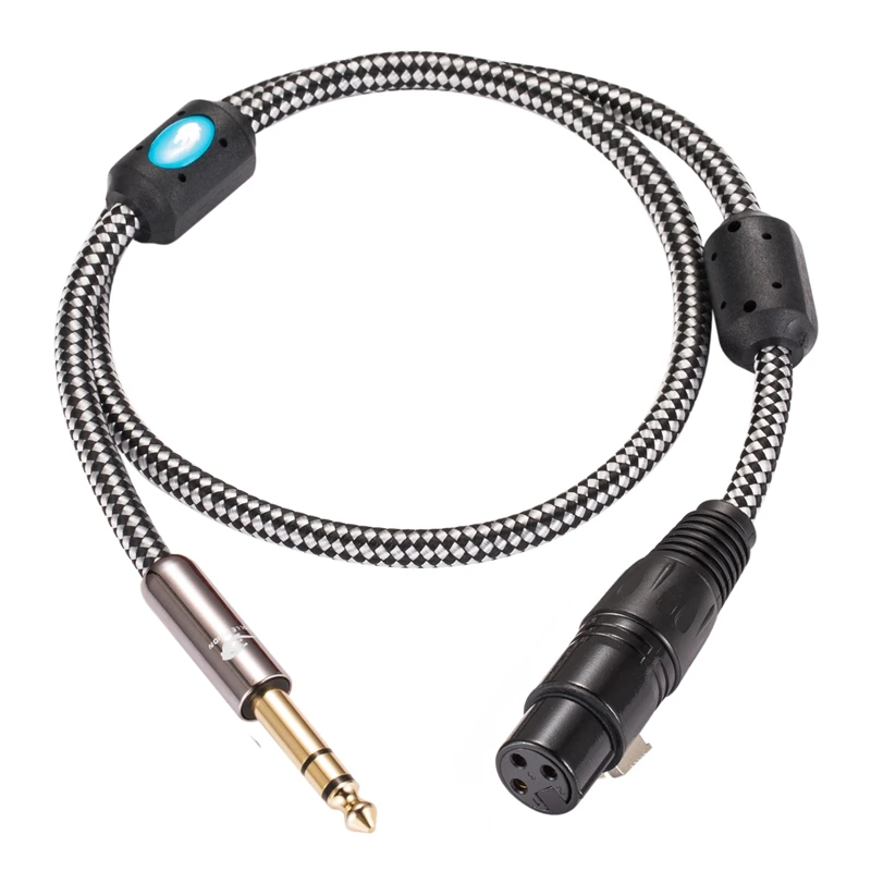 Аудиокабель стерео 6 35 мм 1/4 &quotПапа папа XLR 3 Pin мама для микрофона Amp микшер к TRS