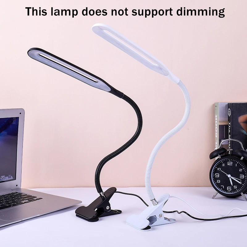 Портативный светодиодный зажим Настольная лампа Гибкая 10 позиционный