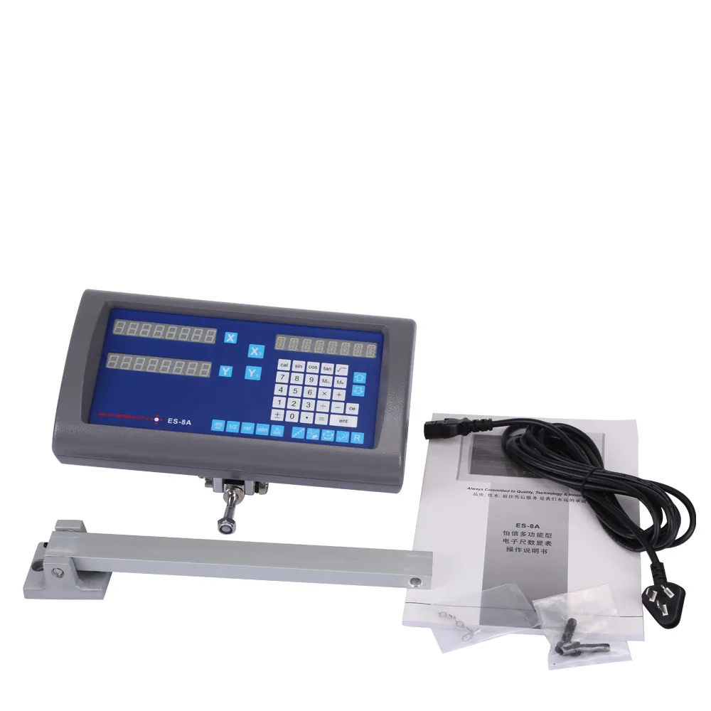 Easson ES-8A 2 оси Цифровое считывание УЦИ металлическая крышка Дисплей + шт. GS10 0 005 мм