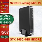 Игровой мини-ПК Topton GeForce GTX1650, 4 Гб GDDR6, i9-9900, i7-9700, i5-9400F, Win10, NVMe 2 * HDMI2.0, DVI, DP, Wi-Fi