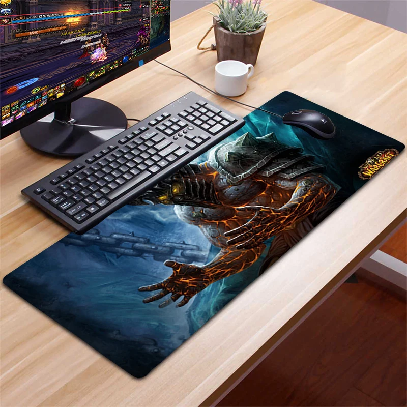 

World of Warcraft Mouse Pad Mat Computer Mousepad 90x40cm Natural Rubber Mouse pad gamer desk mat Computer Gamer keyboard Mouse