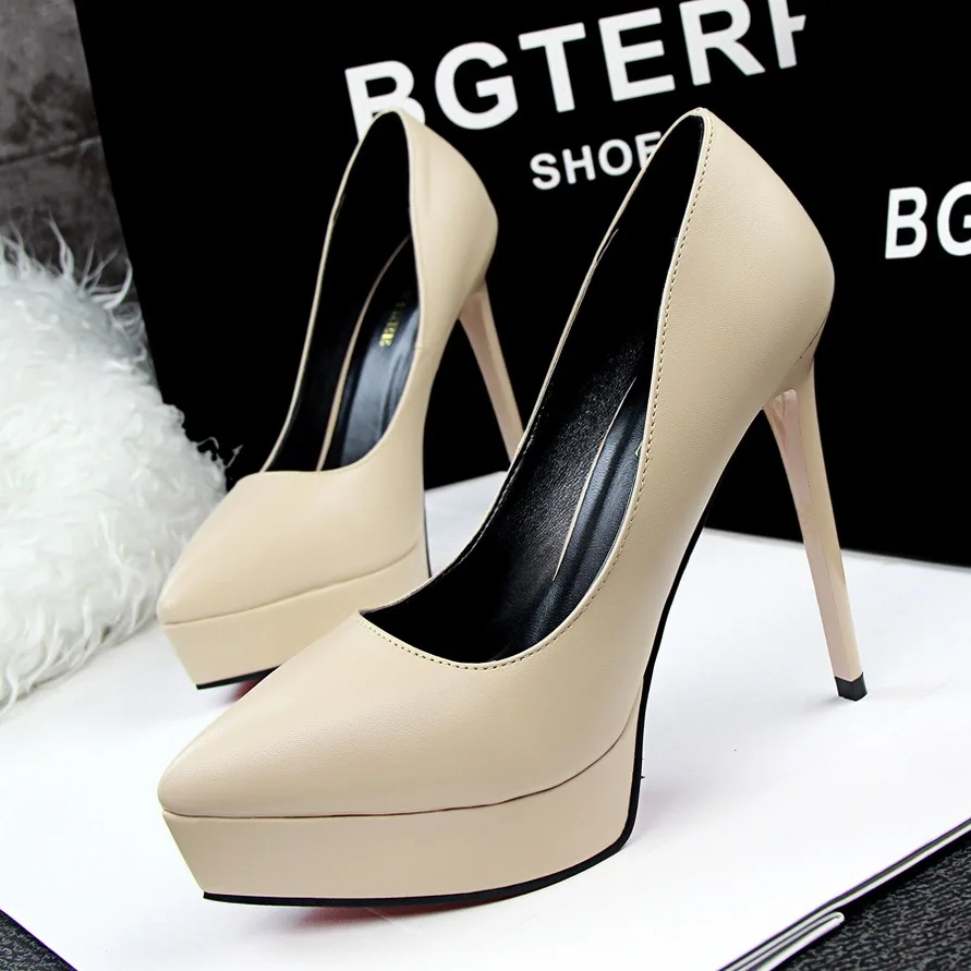 

Large Size High Heels Shoes Woman Pump Thin Heel Female female Elegant beautiful Dress women's Office Pumps shoes