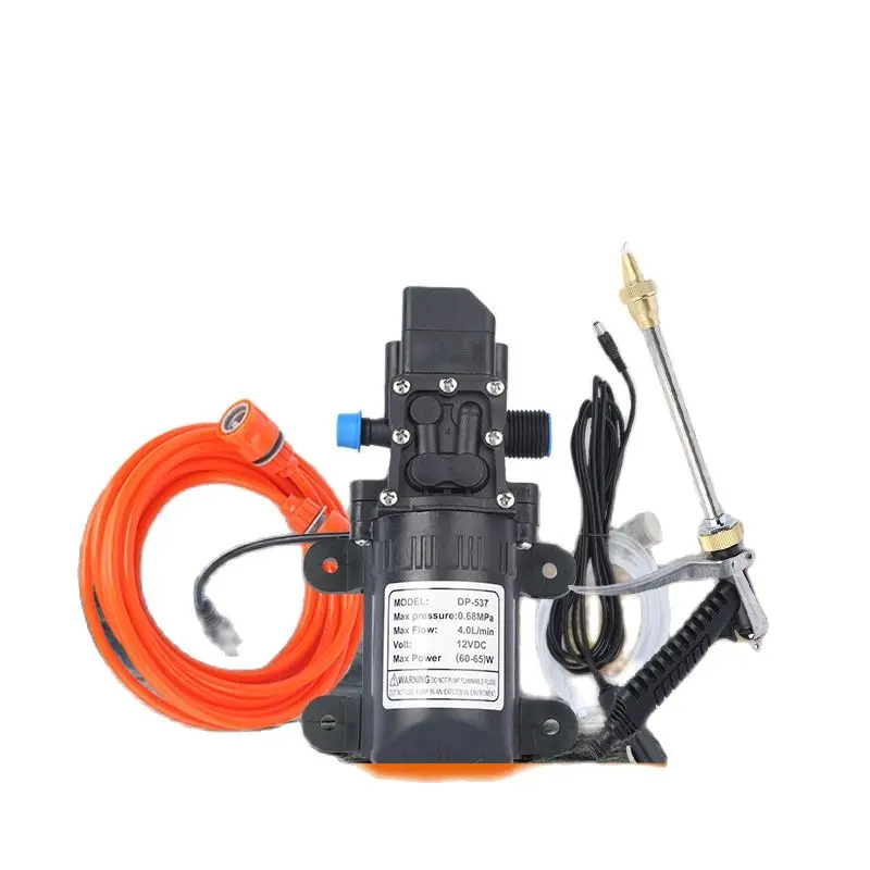 Дешево Пистолет для мойки автомобиля, портативный аппарат для мойки высокого давления, 12 В