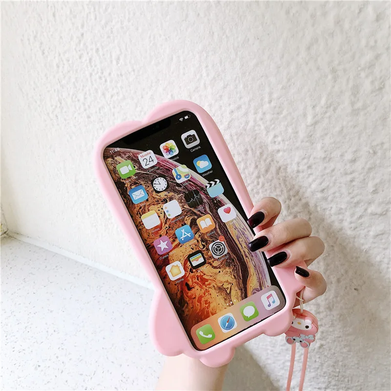 Для iphone 11 Pro Max Sanrio Мультфильм Мелодия друг Мягкий силиконовый чехол для телефона для iphone 6 6s 7plus 8plus X XR XS MAX чехол