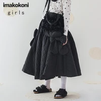 imakokoni original design quilted japanese skirt winter warm mid length autumn and winter 192875