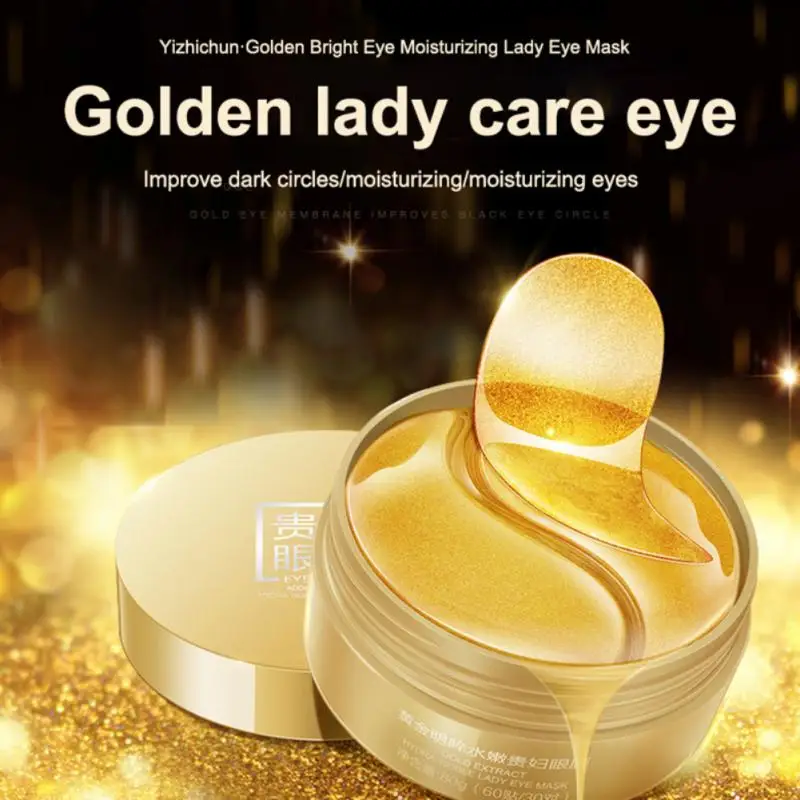 

Gold Caviar Moisturizing Crystal Collagen Eye Mask Anti-Wrinkle Remove Dark Circles Eyes Care Brighten Lift Patches Skin Care