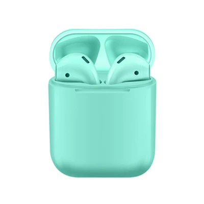 I12-green I12 TWS, беспроводная гарнитура с сенсорной клавишей, Bluetooth 5,0, спортивные стерео наушники для iPhone, Xiaomi, huawei, samsung, смартфон - Цвет: I12-green