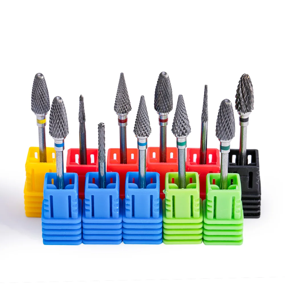 Карбидная Вольфрамовая фреза для ногтей вращающаяся фрезы электрические