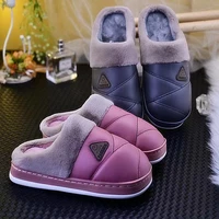 winter women home furry slippers non slip soft plush lining slides warm hairy platform shoes indoor couples christmas slippers