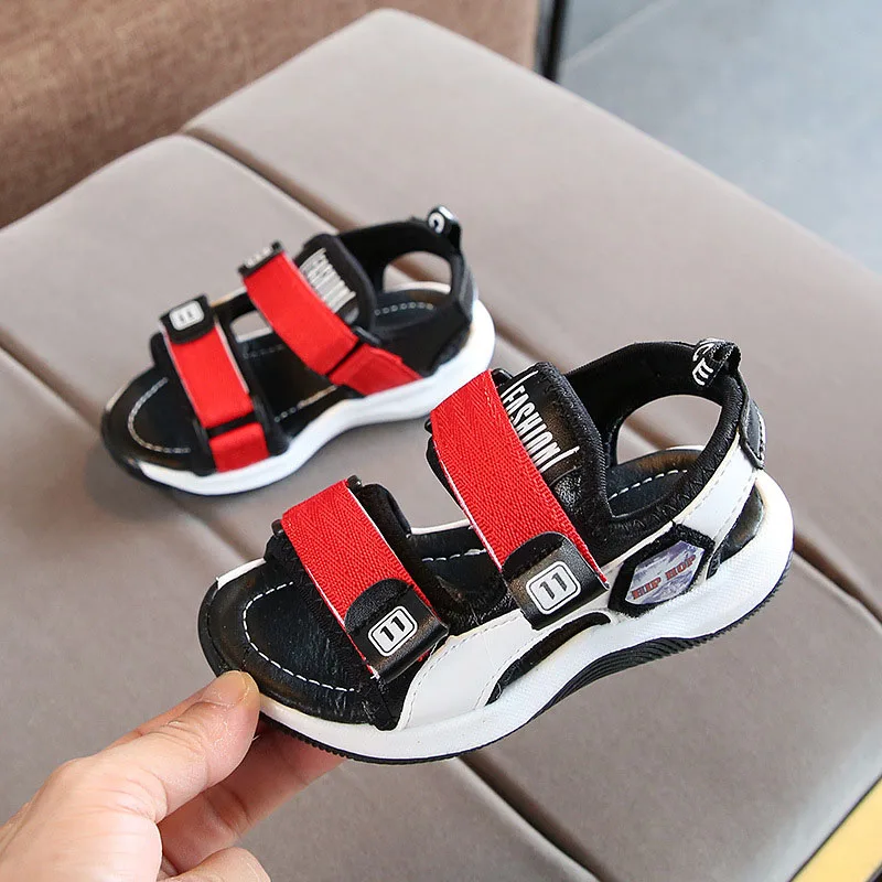 Сандалии кожаные для мальчиков 1 6 лет мягкие Нескользящие плоская подошва