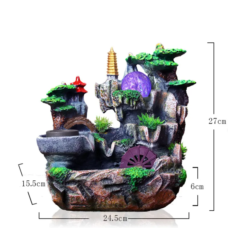 Полимерный водяной фонтан фэн шуй орнамент искусственная ароматерапия