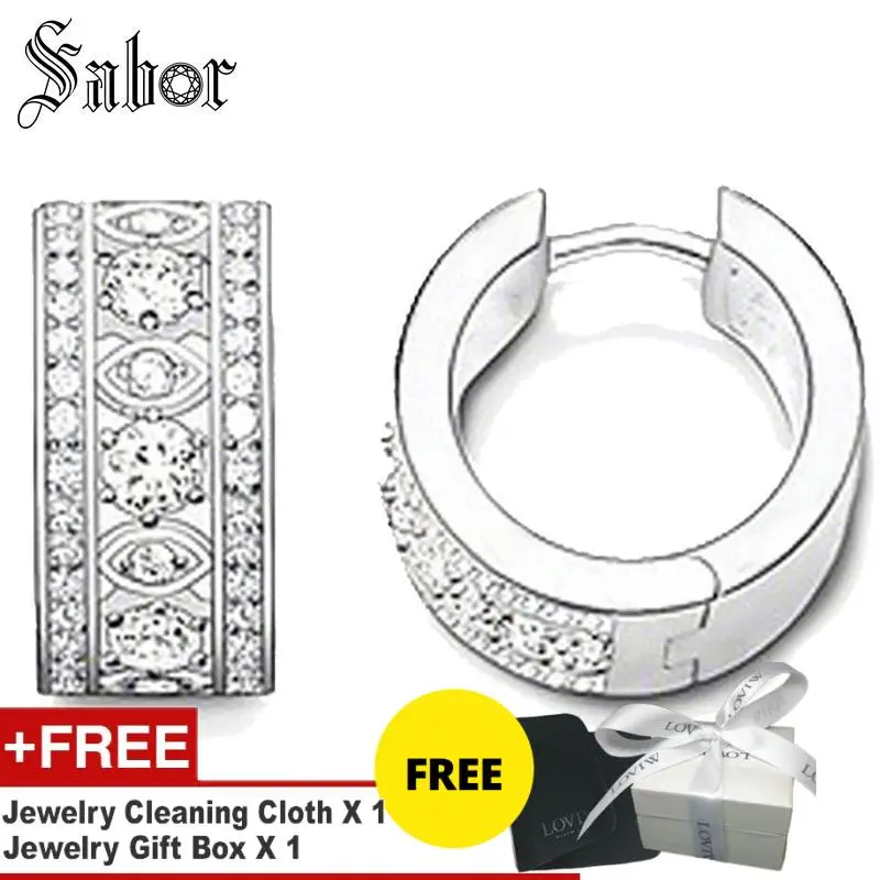 Серьги кольца в креольском стиле женские подарок для женщин Ромб серебристый