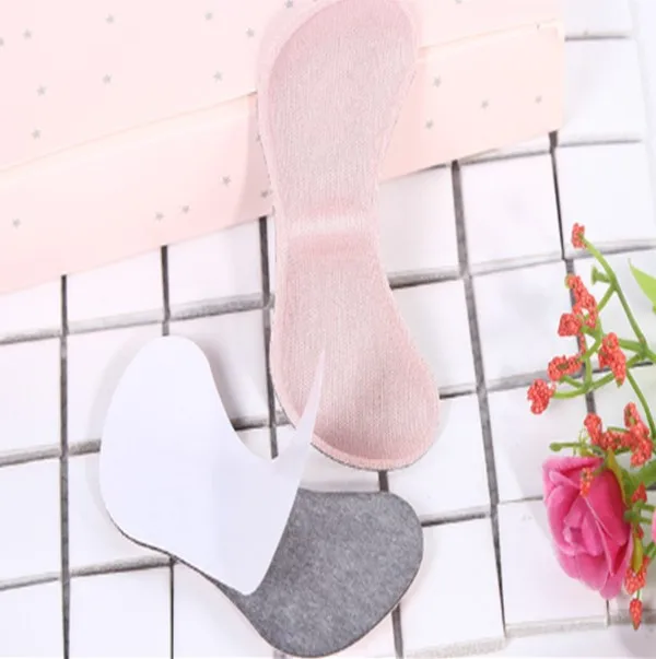 pink Новинка, 1 пара, стелька, вставки, толстая подошва, износостойкая подошва, невидимый каблук, наклейки, Нескользящие, обувь на высоком каблуке - Цвет: pink
