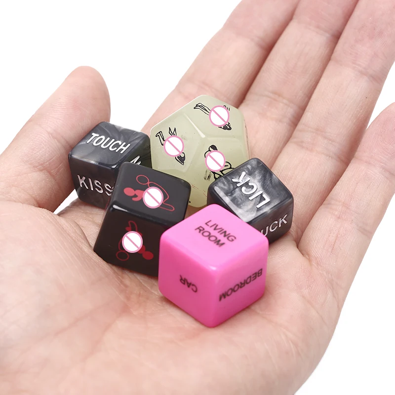 5 шт. секс игрушки эротические кубики светящаяся игральная кость любовь