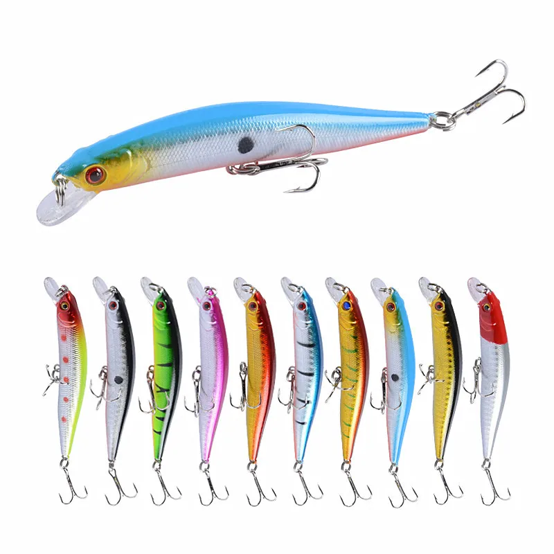 

9.8CM/8.2g professional quality magnet weight fishing lures minnow crank hot model Artificial Bait Tackle swimbait