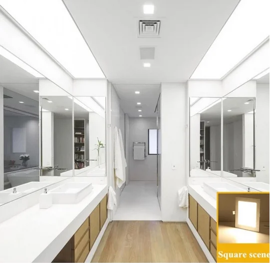 Square LED panel downlight 3W 6W 9W 12W 15W 18W 24W Ceiling Recessed Slim Ultra Thin Design Panel Light for Indoor | Освещение