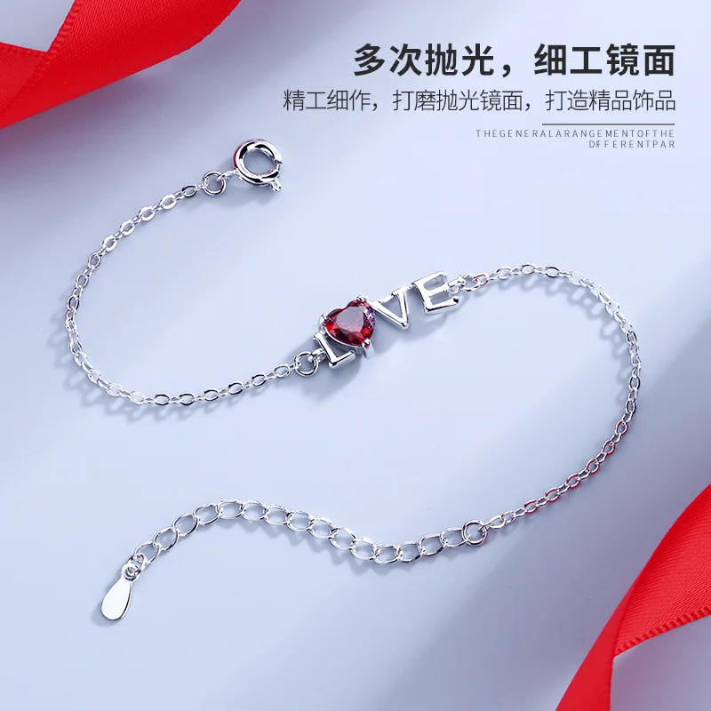 

Luxury crystal heart Bracelets for Women Rhinestone CZ stone Bracelet jewelry for girl female Bracelet