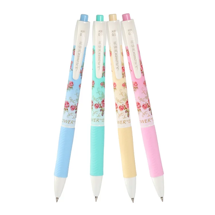 Ручка шариковая пластиковая с синими чернилами 4 шт./лот| |