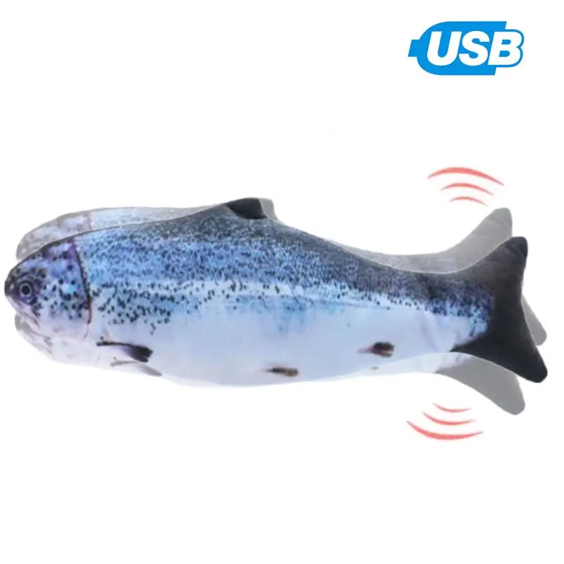 30 см Моделирование Плюшевые Электрический перемещение рыбы игрушка для кошки