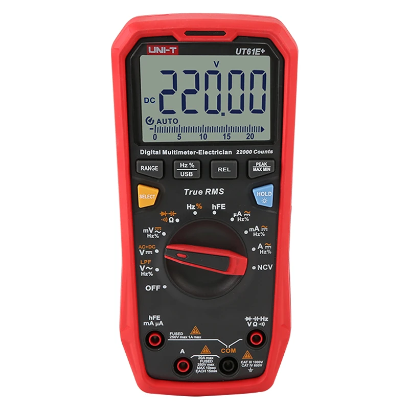 Φ UT61B +/UT61D +/UT61E + Интеллектуальный цифровой мультиметр True RMS Высокоточный