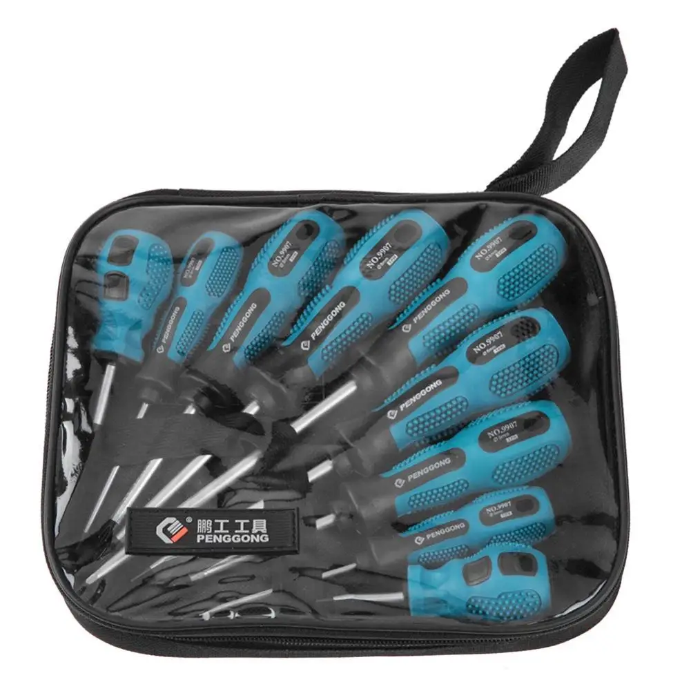 

9PCS/Set Chrome Vanadium Steel Multi Functional Durable Easy Tool Screwdriver Tool Set Repair Torx Screwdriver Kit Accessories