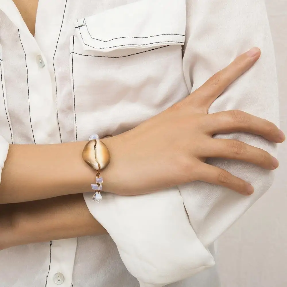 Браслет на щиколотке с бусинами в стиле бохо Гавайи ручная работа Пляжная